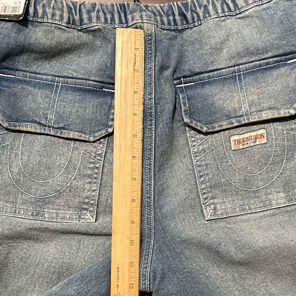 NEW True Religion Cargo Jeans Jessie Super Baggy Big T Drawstring Wide Leg 29 - Picture 10 of 16